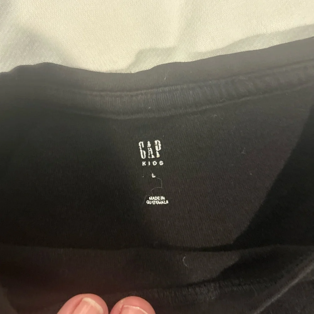 GAP Kids Logo Hoodie & T-Shirt Set Size L (10) White & Black Sparkle
